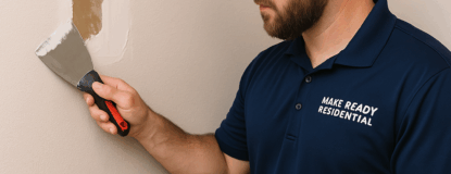 Handyman providing property management repair services in DFW rental home